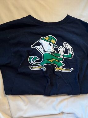 Champion Navy Blue Tee with Norte dame logo